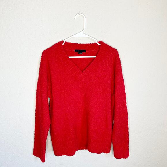 Sanctuary Teddy V-Neck Sweater Punk Red Size Small - Picture 2 of 7
